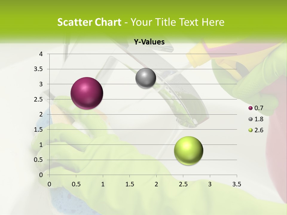 A Person In Green Gloves Washing A Sink PowerPoint Template
