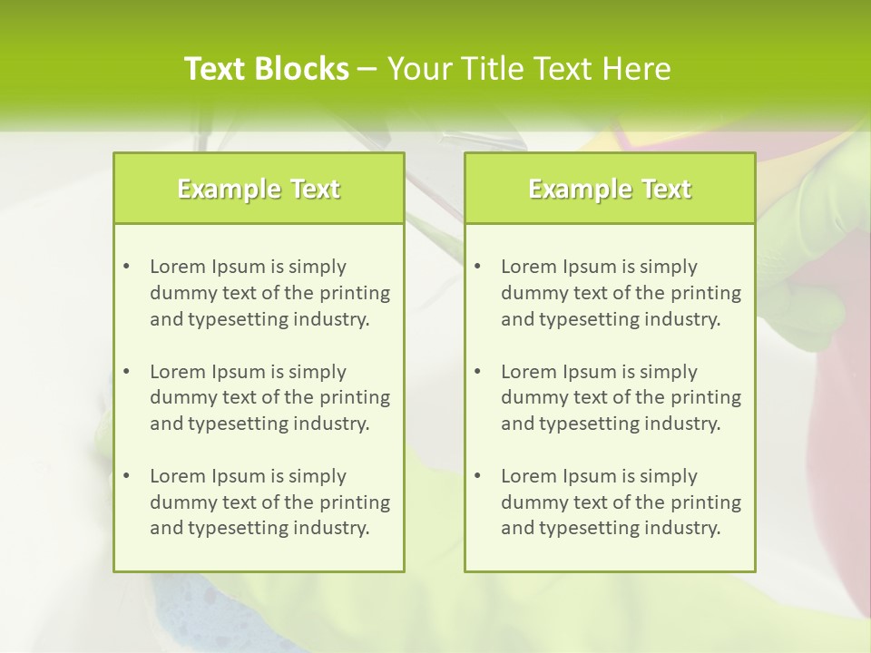A Person In Green Gloves Washing A Sink PowerPoint Template