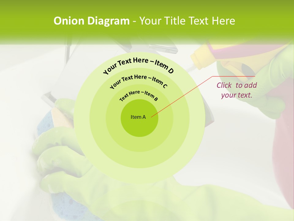 A Person In Green Gloves Washing A Sink PowerPoint Template