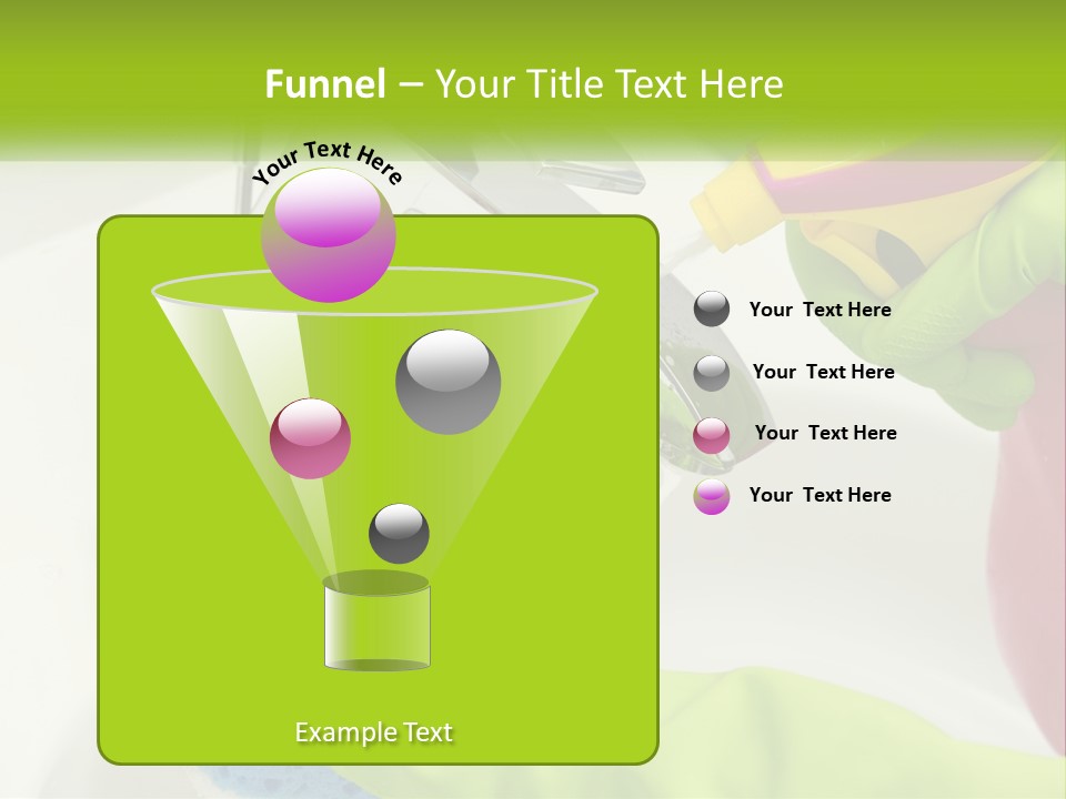 A Person In Green Gloves Washing A Sink PowerPoint Template