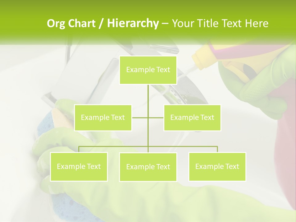 A Person In Green Gloves Washing A Sink PowerPoint Template