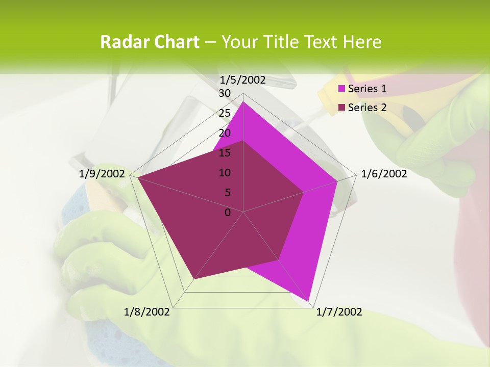 A Person In Green Gloves Washing A Sink PowerPoint Template