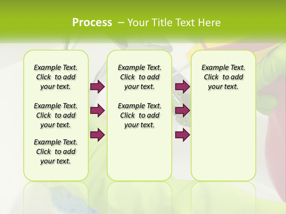 A Person In Green Gloves Washing A Sink PowerPoint Template