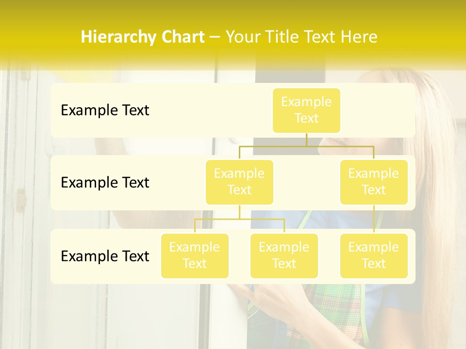 A Woman Cleaning A Door With A Sponge PowerPoint Template