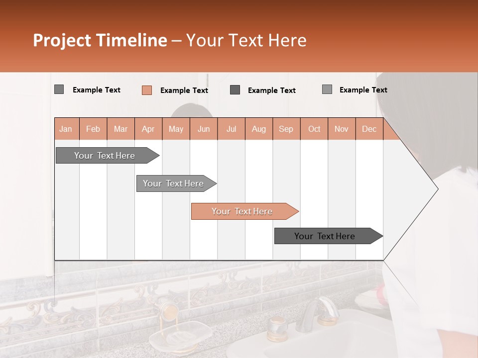 A Woman In White Scrubs Her Hands In Front Of A Mirror PowerPoint Template