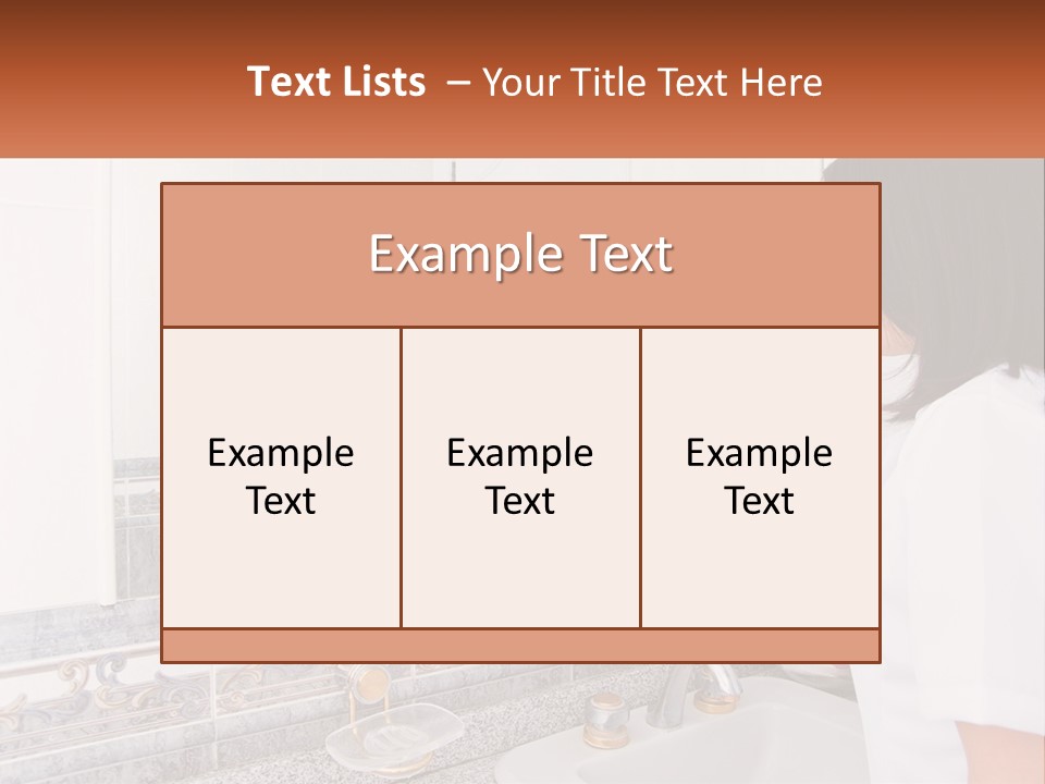 A Woman In White Scrubs Her Hands In Front Of A Mirror PowerPoint Template