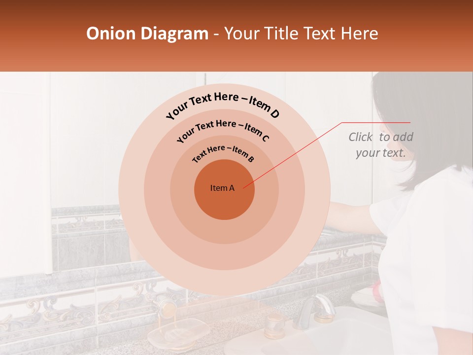 A Woman In White Scrubs Her Hands In Front Of A Mirror PowerPoint Template