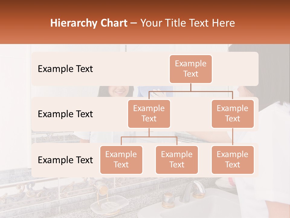 A Woman In White Scrubs Her Hands In Front Of A Mirror PowerPoint Template