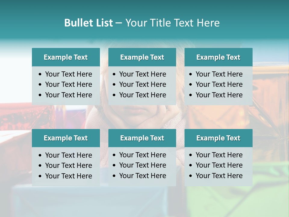 A Little Girl Sitting In Front Of A Pile Of Presents PowerPoint Template