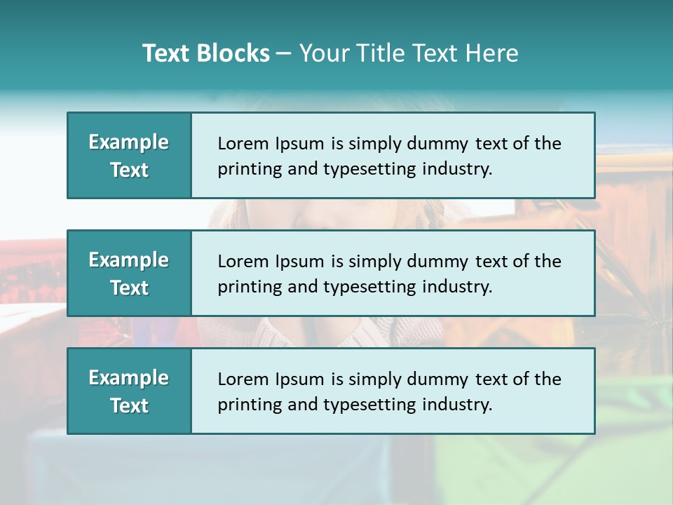 A Little Girl Sitting In Front Of A Pile Of Presents PowerPoint Template