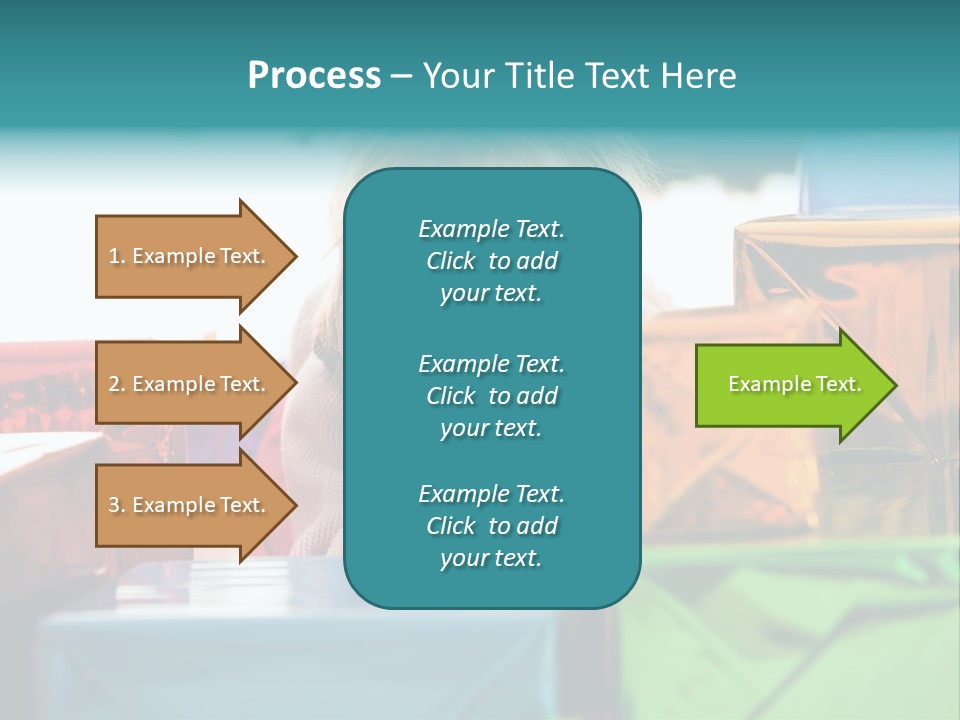 A Little Girl Sitting In Front Of A Pile Of Presents PowerPoint Template