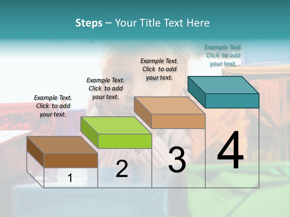 A Little Girl Sitting In Front Of A Pile Of Presents PowerPoint Template