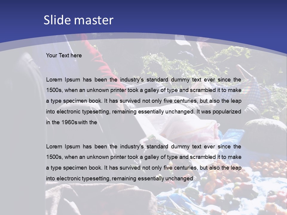 A Group Of People Sitting Around A Table Full Of Vegetables PowerPoint Template