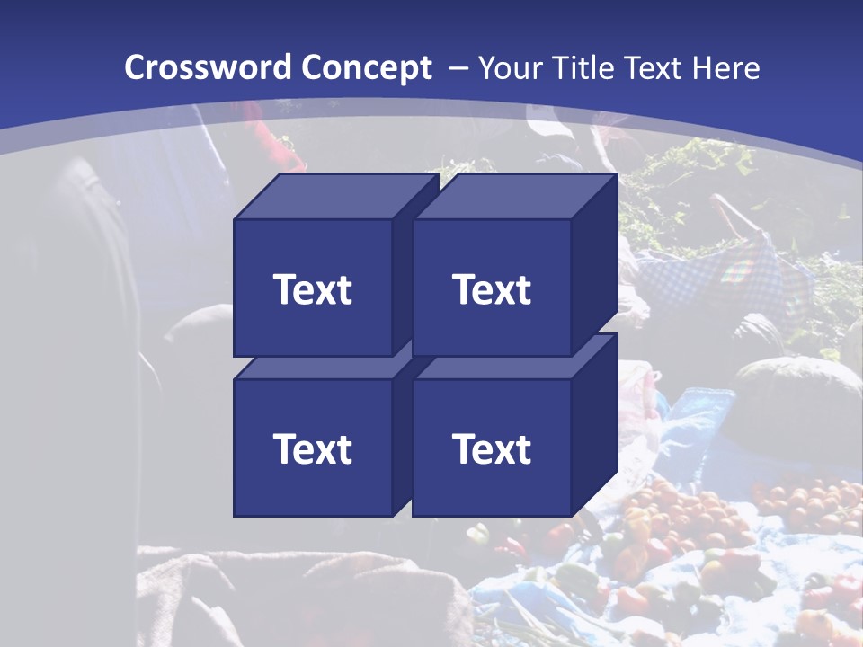 A Group Of People Sitting Around A Table Full Of Vegetables PowerPoint Template