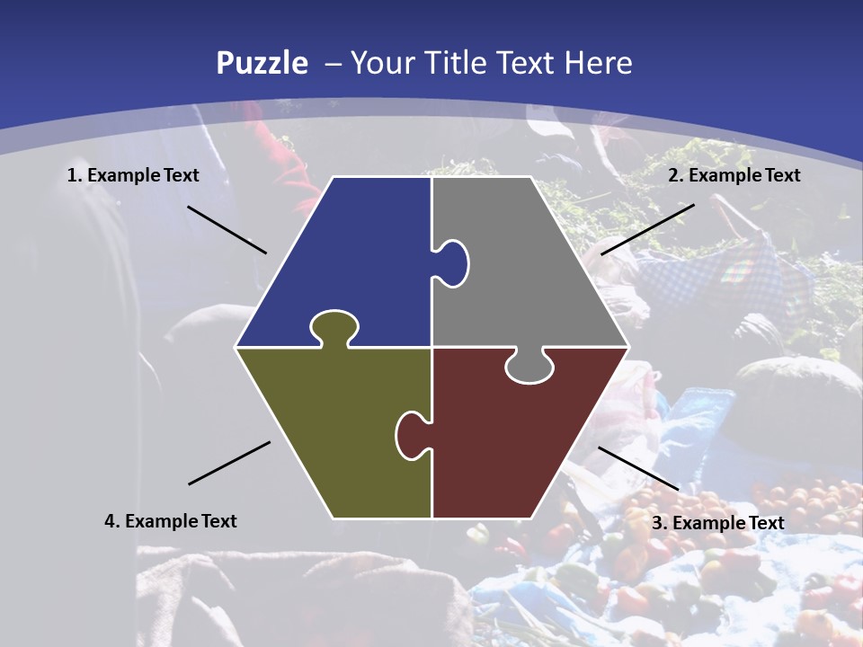 A Group Of People Sitting Around A Table Full Of Vegetables PowerPoint Template