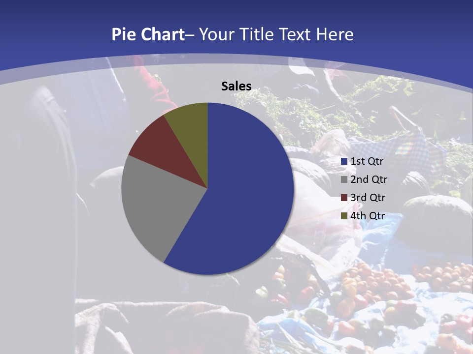A Group Of People Sitting Around A Table Full Of Vegetables PowerPoint Template
