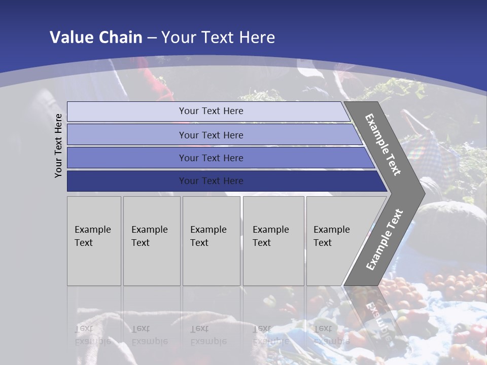 A Group Of People Sitting Around A Table Full Of Vegetables PowerPoint Template