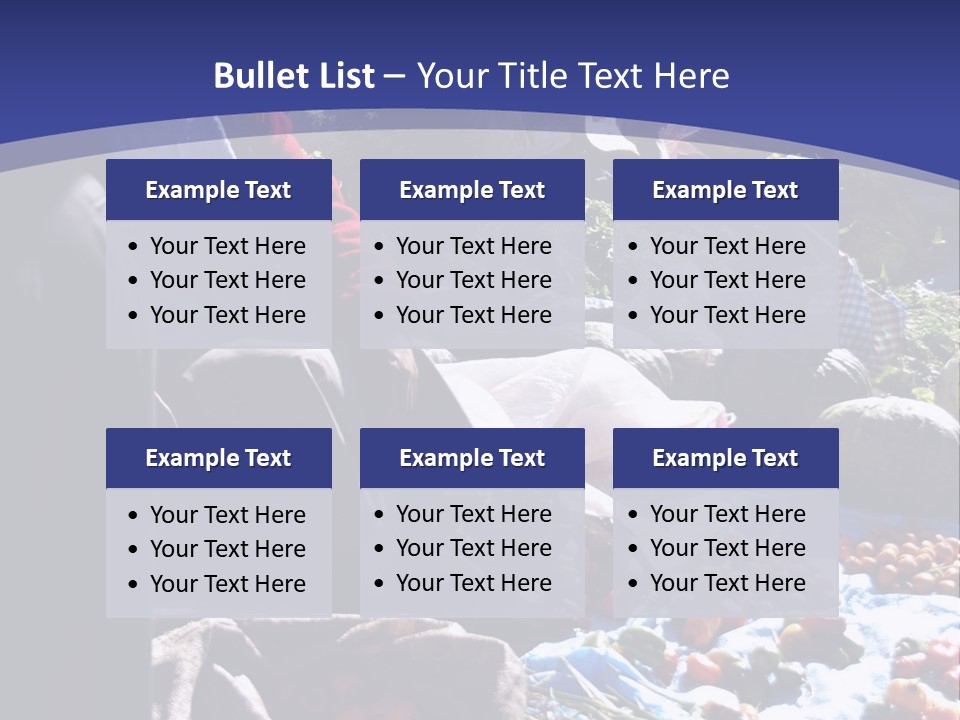 A Group Of People Sitting Around A Table Full Of Vegetables PowerPoint Template