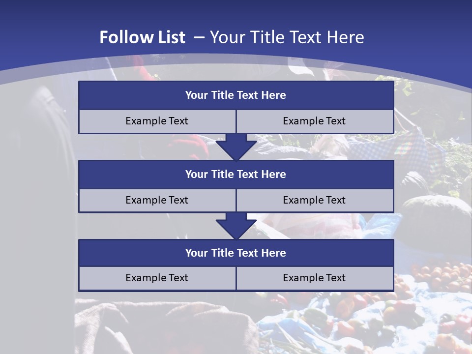 A Group Of People Sitting Around A Table Full Of Vegetables PowerPoint Template