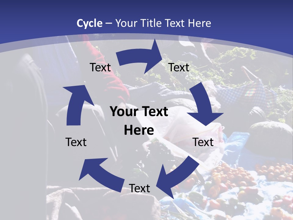 A Group Of People Sitting Around A Table Full Of Vegetables PowerPoint Template