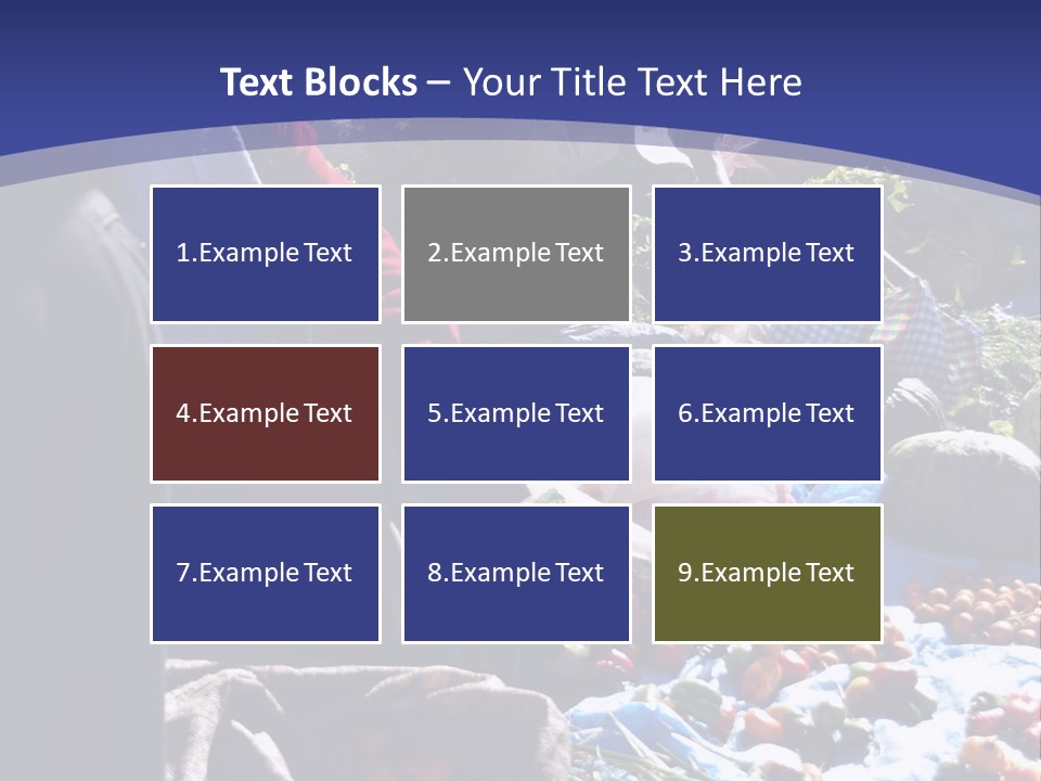 A Group Of People Sitting Around A Table Full Of Vegetables PowerPoint Template
