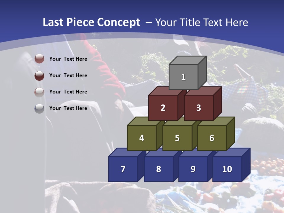 A Group Of People Sitting Around A Table Full Of Vegetables PowerPoint Template