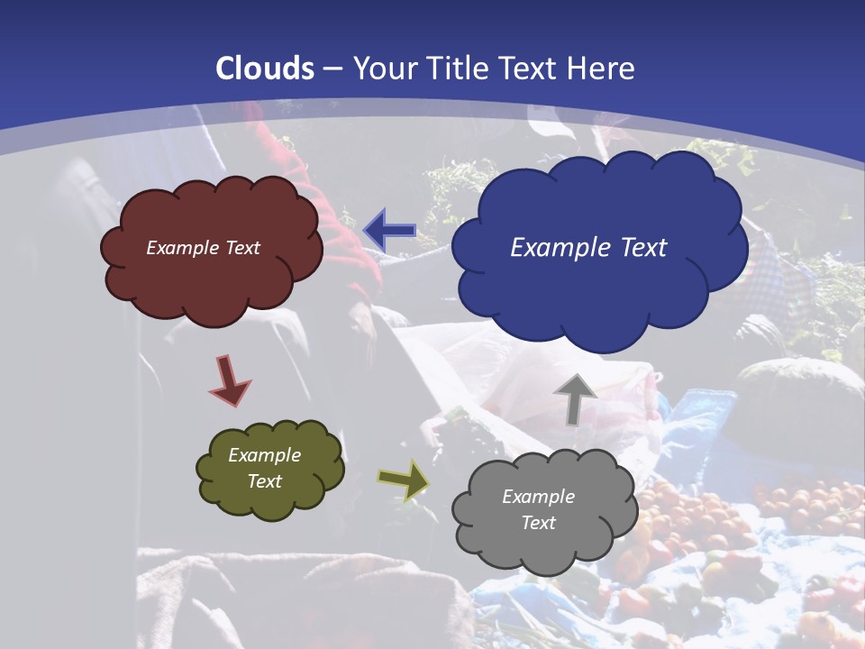 A Group Of People Sitting Around A Table Full Of Vegetables PowerPoint Template
