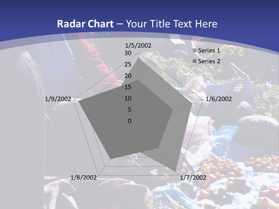 A Group Of People Sitting Around A Table Full Of Vegetables PowerPoint Template