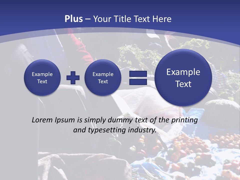 A Group Of People Sitting Around A Table Full Of Vegetables PowerPoint Template