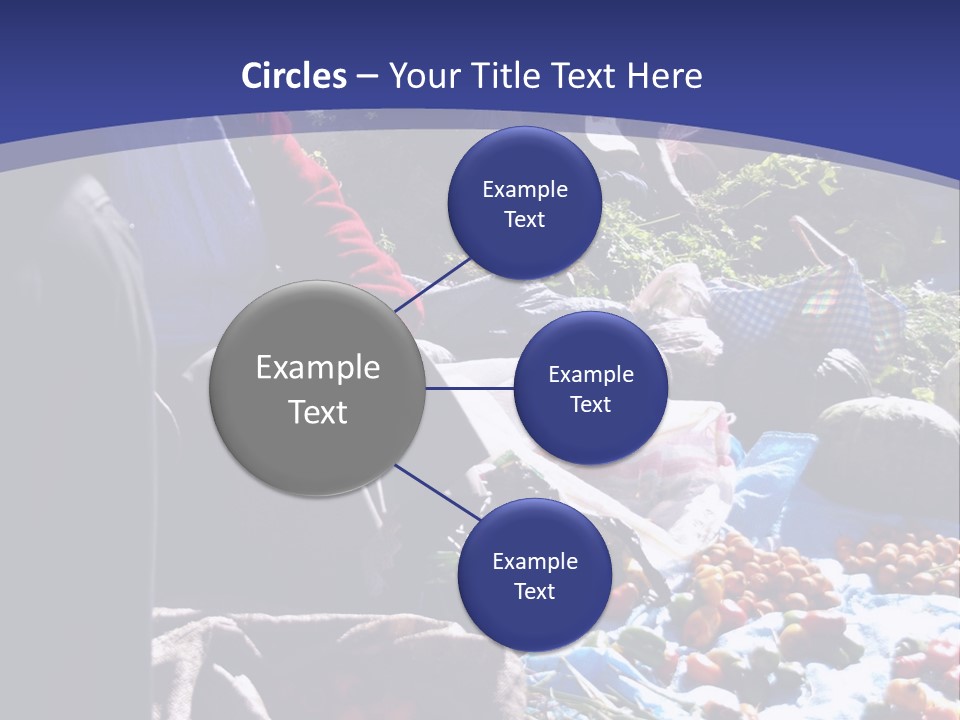 A Group Of People Sitting Around A Table Full Of Vegetables PowerPoint Template