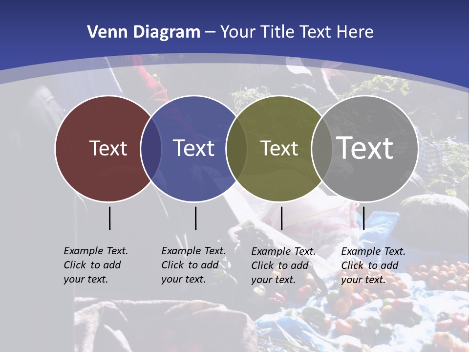 A Group Of People Sitting Around A Table Full Of Vegetables PowerPoint Template