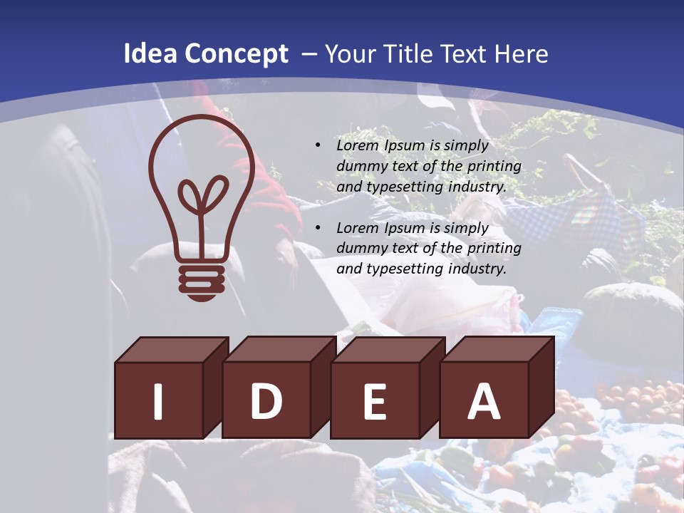 A Group Of People Sitting Around A Table Full Of Vegetables PowerPoint Template