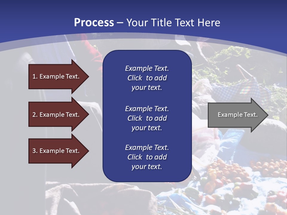 A Group Of People Sitting Around A Table Full Of Vegetables PowerPoint Template