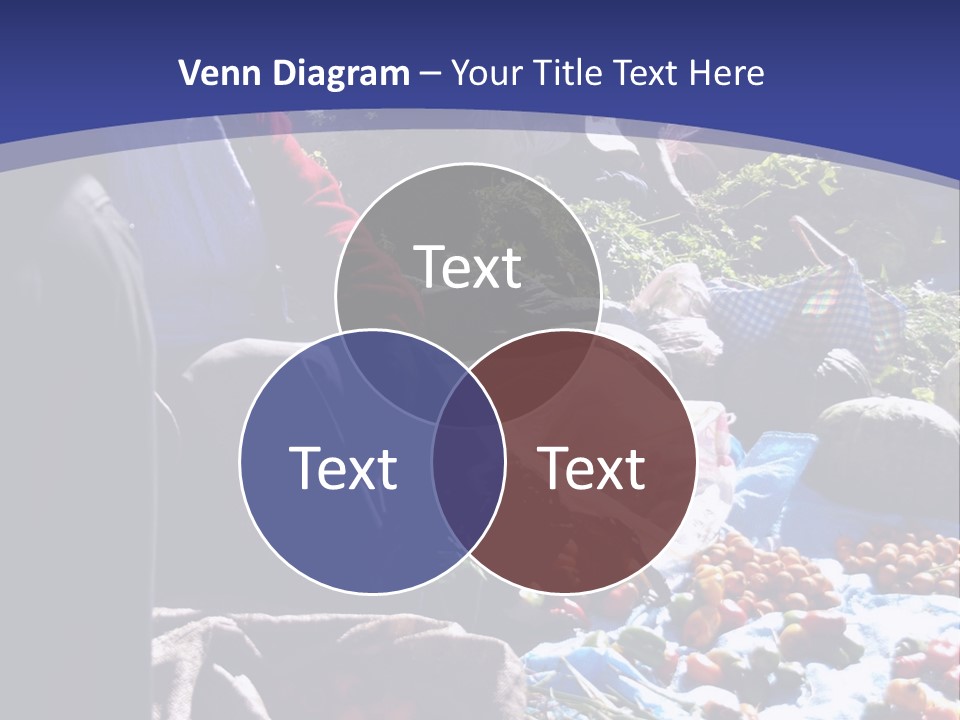 A Group Of People Sitting Around A Table Full Of Vegetables PowerPoint Template