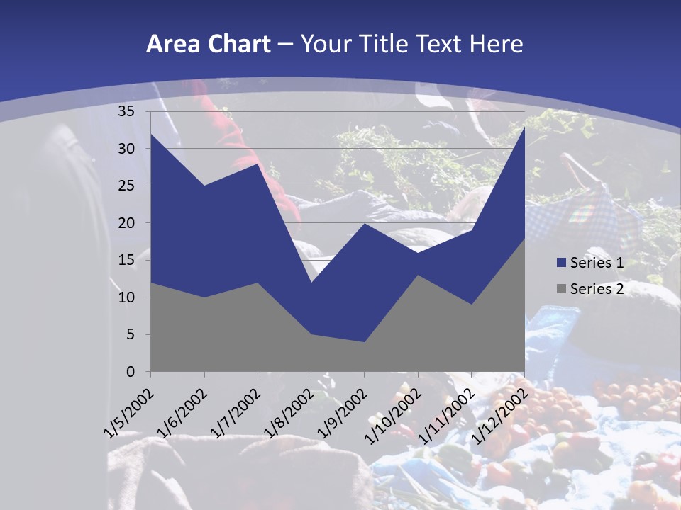 A Group Of People Sitting Around A Table Full Of Vegetables PowerPoint Template