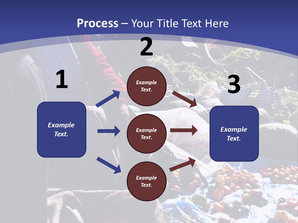 A Group Of People Sitting Around A Table Full Of Vegetables PowerPoint Template