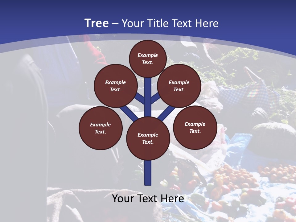 A Group Of People Sitting Around A Table Full Of Vegetables PowerPoint Template