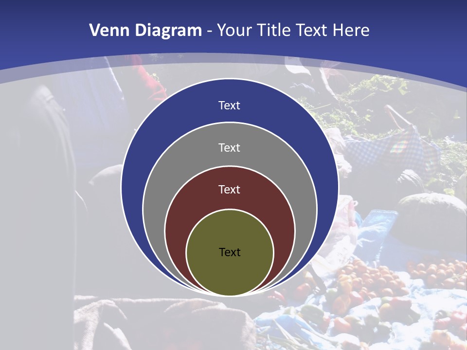 A Group Of People Sitting Around A Table Full Of Vegetables PowerPoint Template