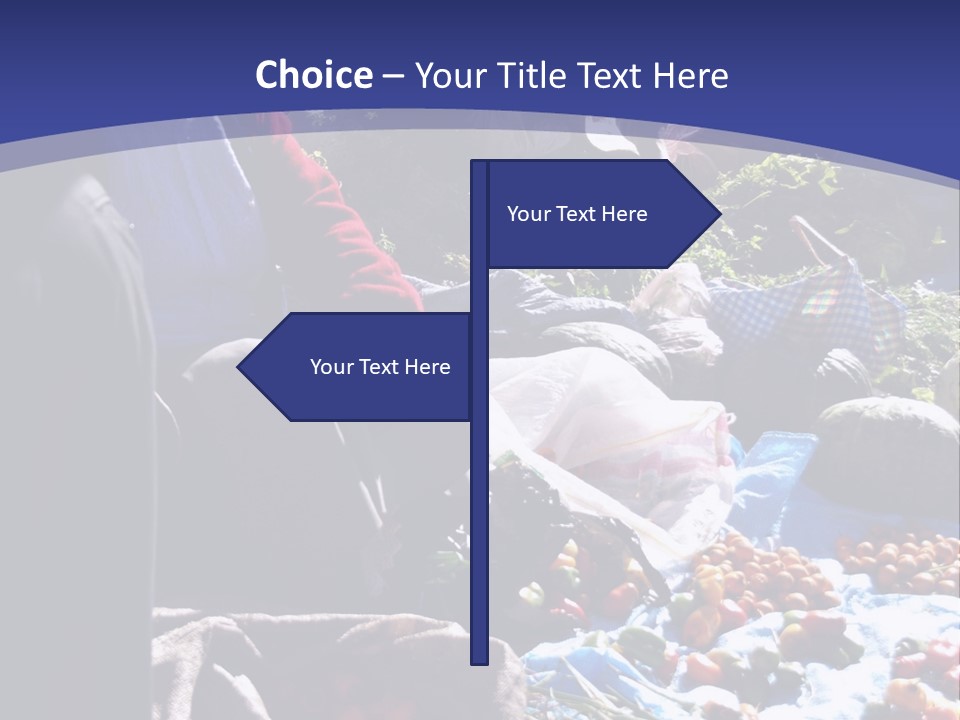 A Group Of People Sitting Around A Table Full Of Vegetables PowerPoint Template