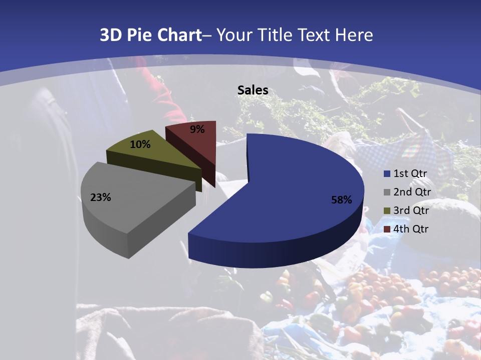A Group Of People Sitting Around A Table Full Of Vegetables PowerPoint Template