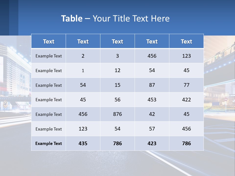A City Street At Night With A Bridge Over It PowerPoint Template