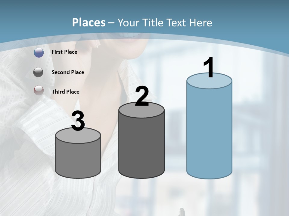 A Woman Sitting At A Desk Writing On A Piece Of Paper PowerPoint Template