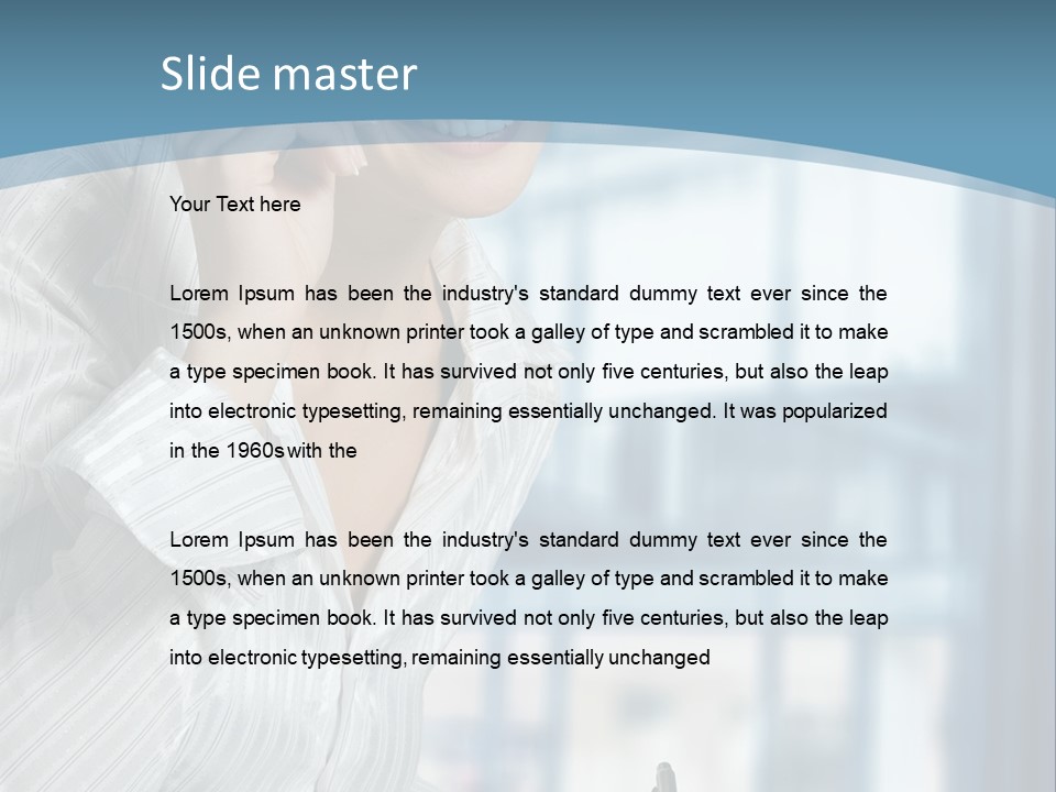 A Woman Sitting At A Desk Writing On A Piece Of Paper PowerPoint Template