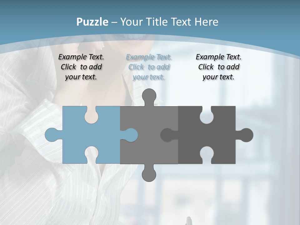 A Woman Sitting At A Desk Writing On A Piece Of Paper PowerPoint Template