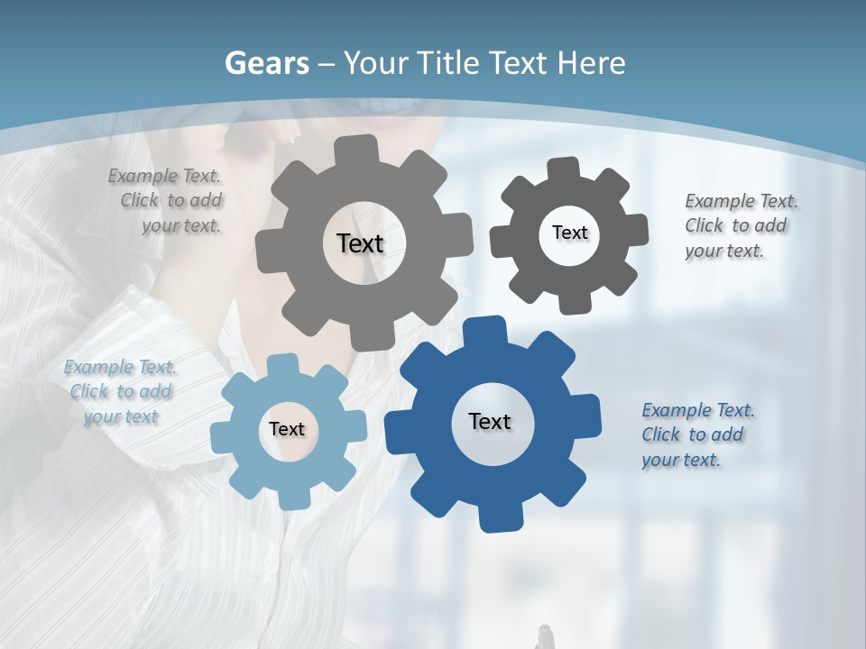 A Woman Sitting At A Desk Writing On A Piece Of Paper PowerPoint Template