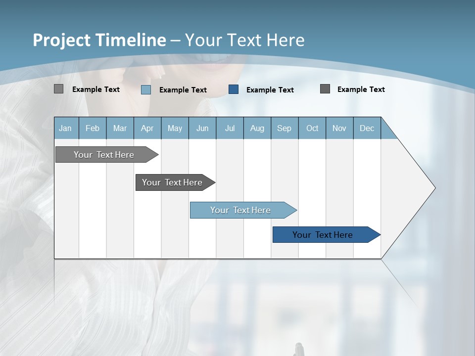A Woman Sitting At A Desk Writing On A Piece Of Paper PowerPoint Template