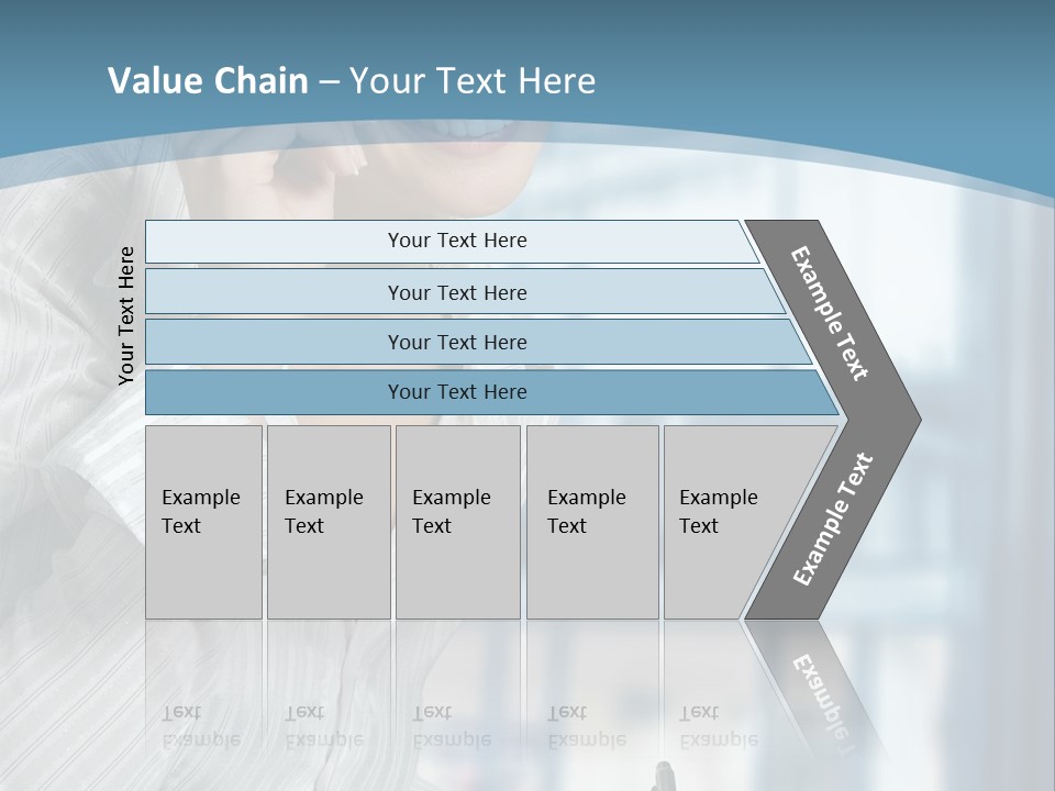 A Woman Sitting At A Desk Writing On A Piece Of Paper PowerPoint Template
