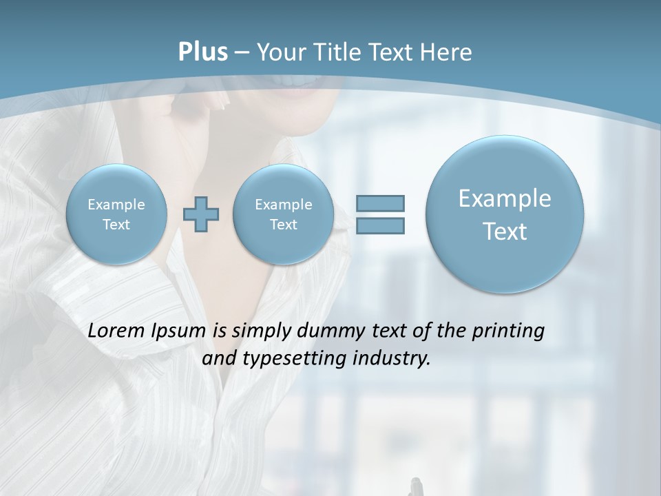 A Woman Sitting At A Desk Writing On A Piece Of Paper PowerPoint Template