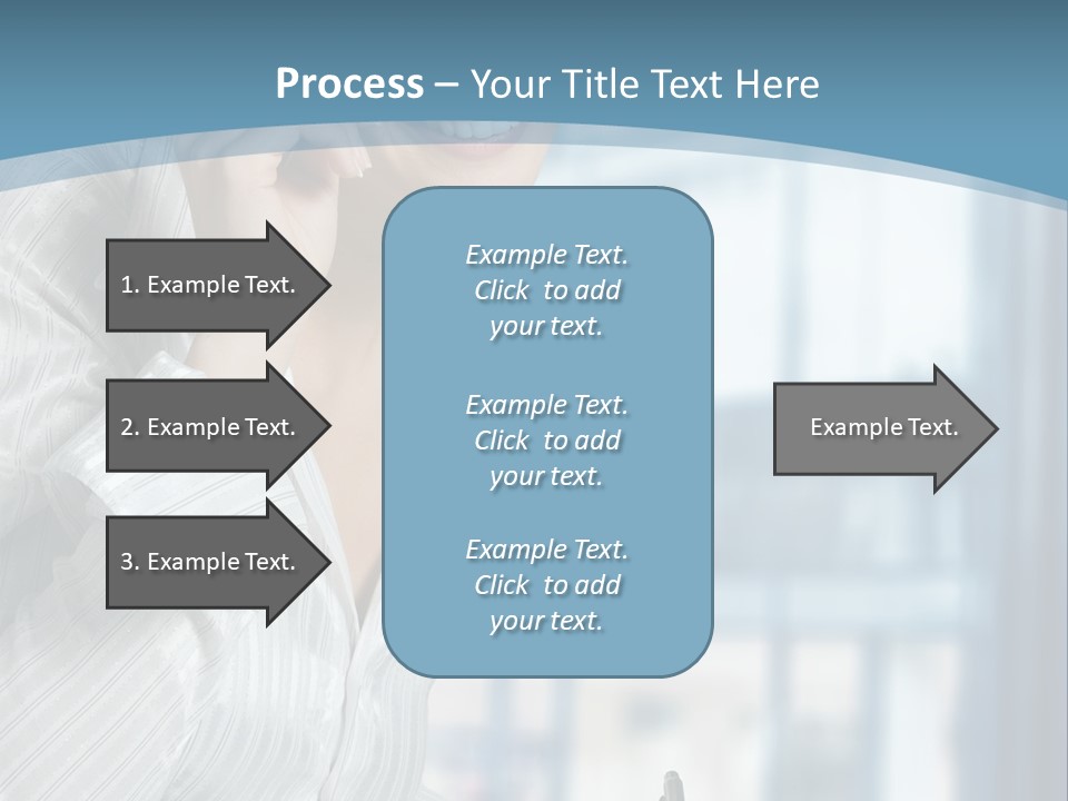 A Woman Sitting At A Desk Writing On A Piece Of Paper PowerPoint Template