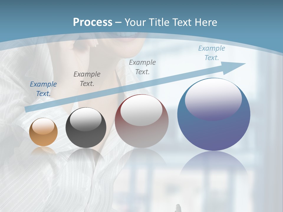 A Woman Sitting At A Desk Writing On A Piece Of Paper PowerPoint Template